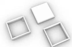 Quilt cutting guides for making 2.5 inch fabric squares
