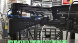 Raspberry Pi 7 Inch Touchscreen display case swing out arm mount for 2020 (with STP files)
