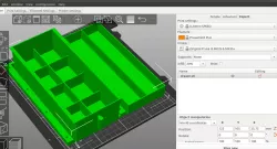 Remix of Crami's Parametric drawer for under table mounting