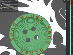 Simple button for a man of culture