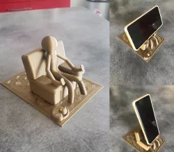 SITTING STICKMAN PHONE/TABLET STAND