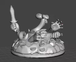 Snake with 100 mage hands