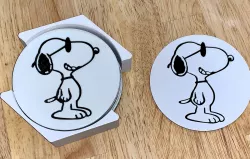 Snoopy Coaster and Rack