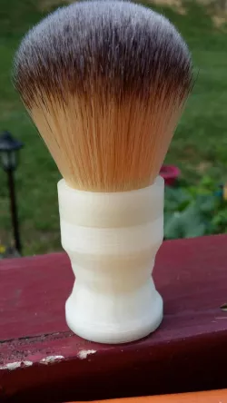 Solid grip shave brush