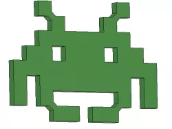 Space Invaders button