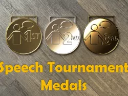 Speech and Debate Tournament Medals