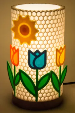 Spring honeycomb lamp add-ons