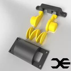 Spring-loaded latching mechanism