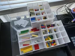 Stackable Storage Bin with Removable Dividers