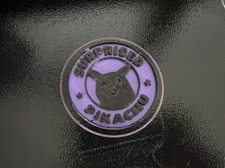 Surpised Pikachu - Magnet + Keychain