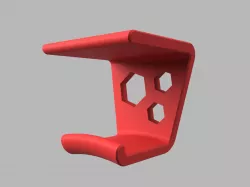 Underslung headphone hook