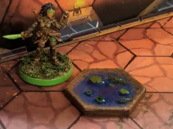 Water Tiles for Gloomhaven (1 & 2 & 3 Hex)