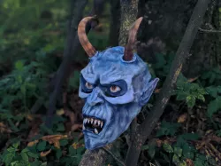 Wearable, 3d Printed Krampus Mask