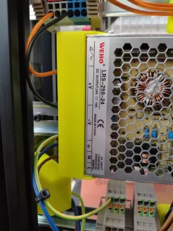 WEHO LRS-250m DIN rail mount and terminal cover