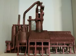 z scale Walthers blast furnace