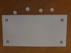 100 x 200 Flat 4mm Wall Plate