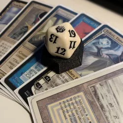 20 sided life counter dice stand