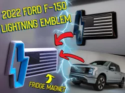 2022 FORD F-150 Lightning Tail Gate Emblem Fridge Magnet