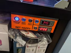 3D Printer enclosure control panel for temperature, humidity and lights