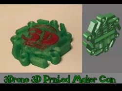 3Drcnc Maker Coin with inbuilt 3D Printer Tests.