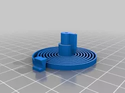 ABS printable Escapement Spring for 3D printed mechanical Clock with Anchor Escapement