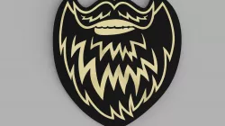 Angry Beards Coaster - beard