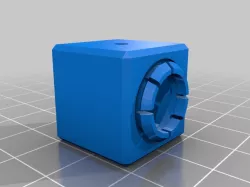 Articulating Cube Chain Elements for Snake Puzzle or Fixture