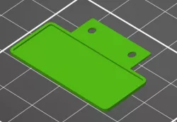 Blank license plate for 3Dsets Buggy .stp included