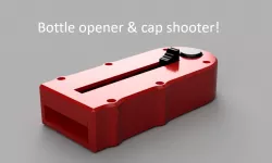 Bottle opener & cap shooter