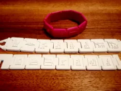 Bracelet for hieroglyphic messages