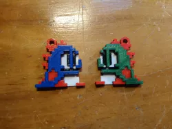 bubble bobble keychain
