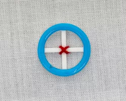 BUTTON - CROSS STITCH