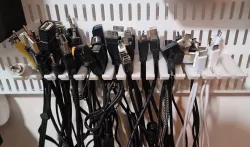 Cable Organizer for Elfa pegboard