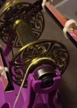 Celtic interlace bobbin ends for the EEW Nano