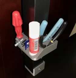 Clip-On Tool Caddy for Ikea Lack Enclosure
