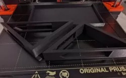 Command Strip cell phone shelf
