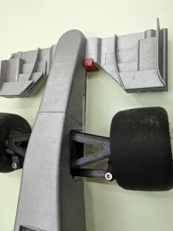 Command-Strip Wall Mount bracket for OpenRC F1 car