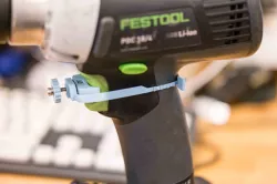 Cordless screwdriver locking & fine adjustment (Here Festool PDC)