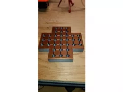 Cross Shape Peg Board Game
