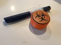 Diabetic sharps container