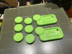 Dremel LC40 Laser Cutter Spacer Puck and Keychain