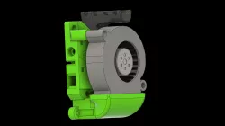 EVA Backplate Cartesian for Pabst EBM Fan