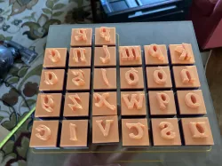 Gaelic Font Stamps