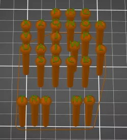 Guitar Bridge Pin Alphabet