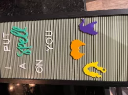 Halloween Letterboard additions - 3 witch sisters and the word 'Spell', just for some Hocus Pocus