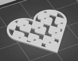 Hearted coaster