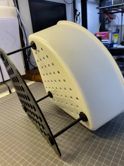 Hex tray for Ikea Tisken corner basket.