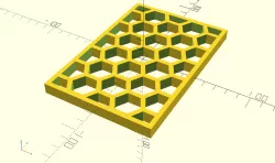 Hexagonal Grid Generator in OpenSCAD