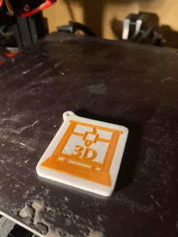 keychain with 3D printer