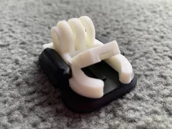 Lockable GoPro quick release clip